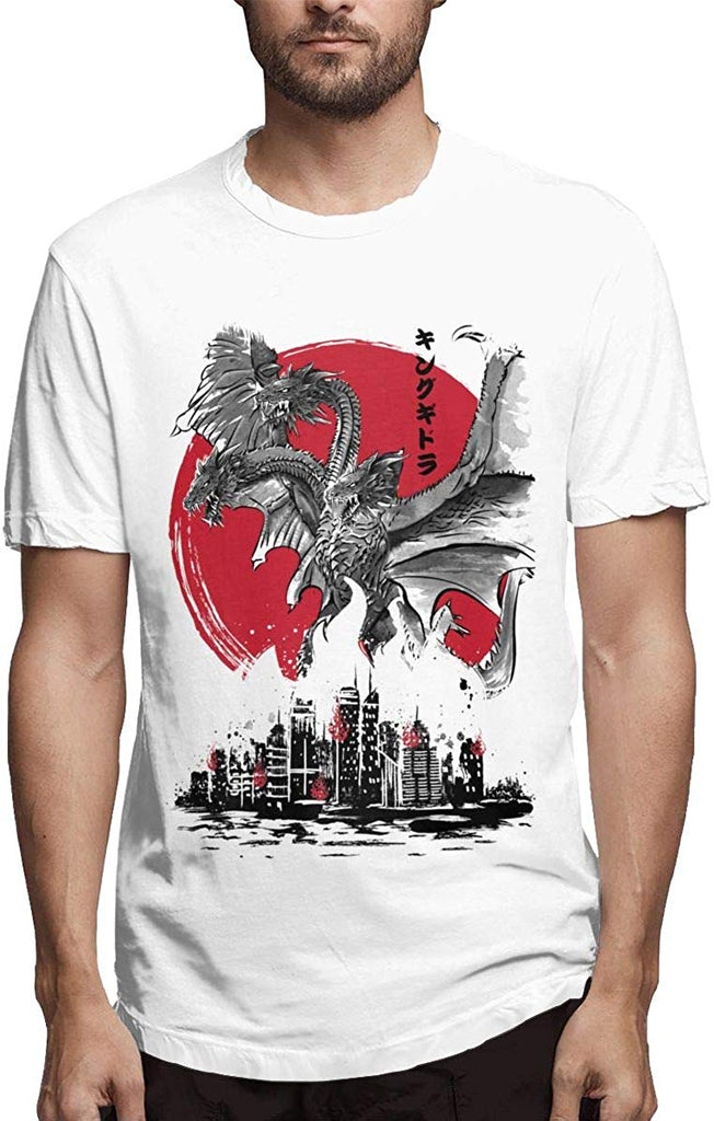 Ink Style Monsters Godzilla & Ghidorah & Rodan & Mothra Men's